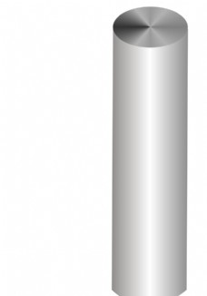 立柱3D立体圆柱圆渐变高光黑白矢量