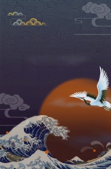 浮世绘日系背景