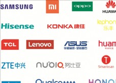 全球加工制造业矢量LOGO各电器手机品牌logo