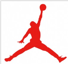 红色球乔丹扣篮图雕刻镂空篮球之神
