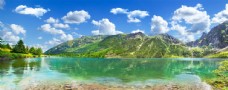 景观水景湖泊风景画