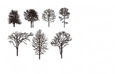 地产广告艺术矢量树木