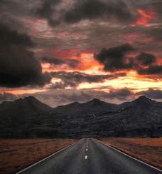 天空冰岛火山公路