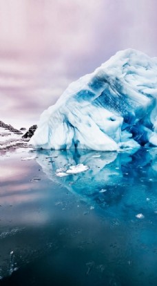 北极南极冰山海面手机高清壁纸