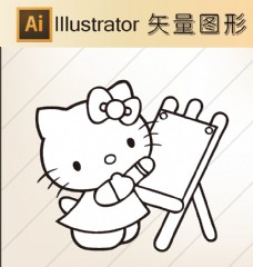 卡通剪纸 动物剪纸 简洁手绘