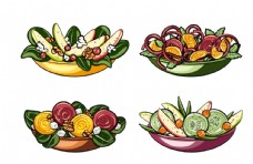 绿色蔬菜矢量厨房蔬菜食品素材