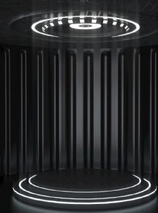 黑色质感舞台背景