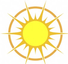 天空太阳矢量图标