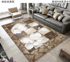 复古花卉欧式地毯
