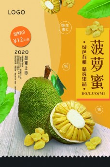 进口蔬果新鲜菠萝蜜海报