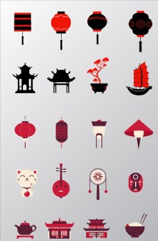 水墨中国风中国传统文化元素