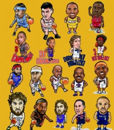 星球卡通NBA球星