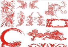中国风传统文化龙凤