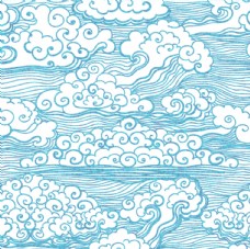 中国风设计古典水纹祥云