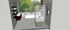 浴室组合模型