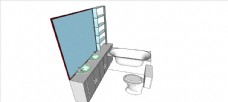 卫生间 组合模型 厕所 浴室