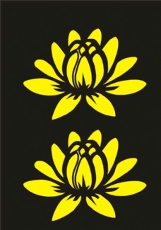 水墨中国风花朵花框艺术花