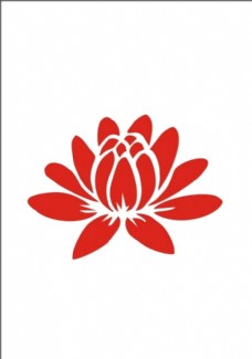 水墨中国风花朵框艺术窗花