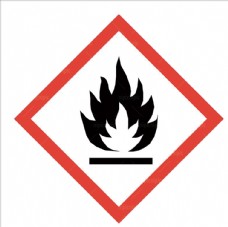 易燃标识火焰图厂房警示标