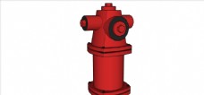 灭火消防栓模型