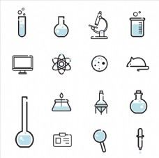简约科学实验图标icon设计