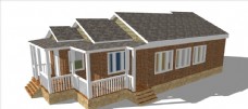 草图大师模型小别墅
