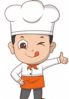 富侨logo卡通厨师