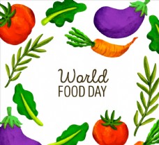 粮食蔬菜彩绘蔬菜世界粮食日