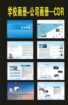 法国DMC公司原创公司画册蓝色画册企业画册