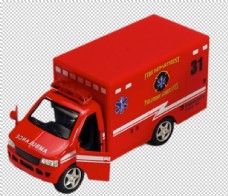 红色救护车玩具
