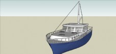 小渔船模型