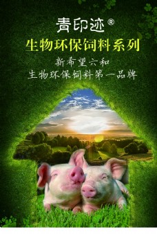 宠物猪饲料海报
