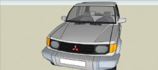 草图大师模型三菱SUV2车模型