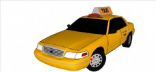 草图大师模型出租车模型