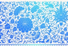 中国底纹中国风背景蓝色花纹底纹