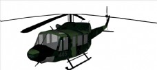 武装直升飞机模型