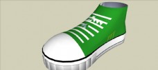 绿色布鞋模型