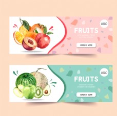 小清新水果宣传小卡片
