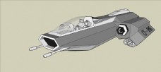 太空小型攻击飞船模型