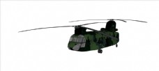 CH-47直升飞机模型