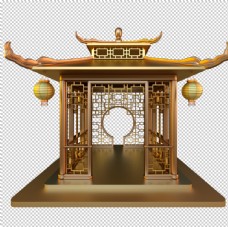 草图大师模型中式凉亭
