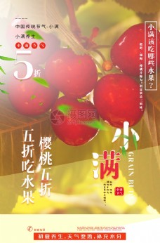 水果节小满季节水果海报