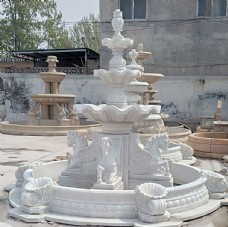 欧式石雕马喷泉