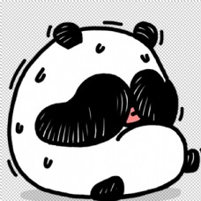 卡通熊猫表情包