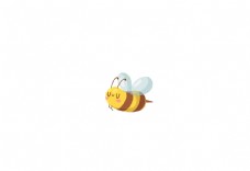 可爱小动物可爱卡通小动物小蜜蜂矢量
