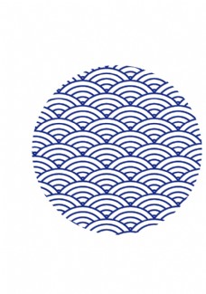 中国风设计商业圆形水纹云纹