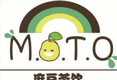 麻豆茶饮创意logo设计