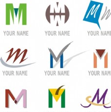 M字母标志设计