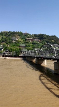 甘肃兰州黄河中山桥实拍