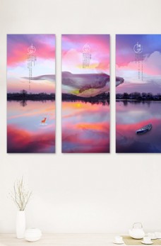 水墨中国风新中式山水画
